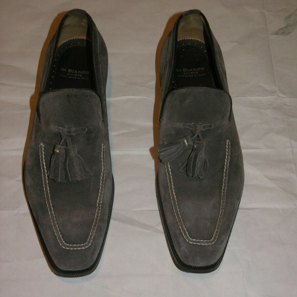 Scarpe Di Bianco Hand Made Suede Leather Loafers